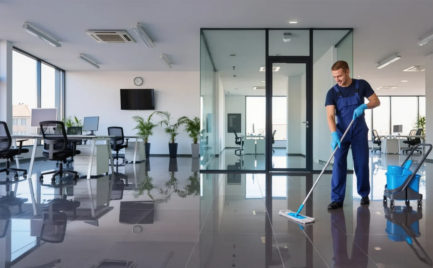 DSkip Cleaning team at work