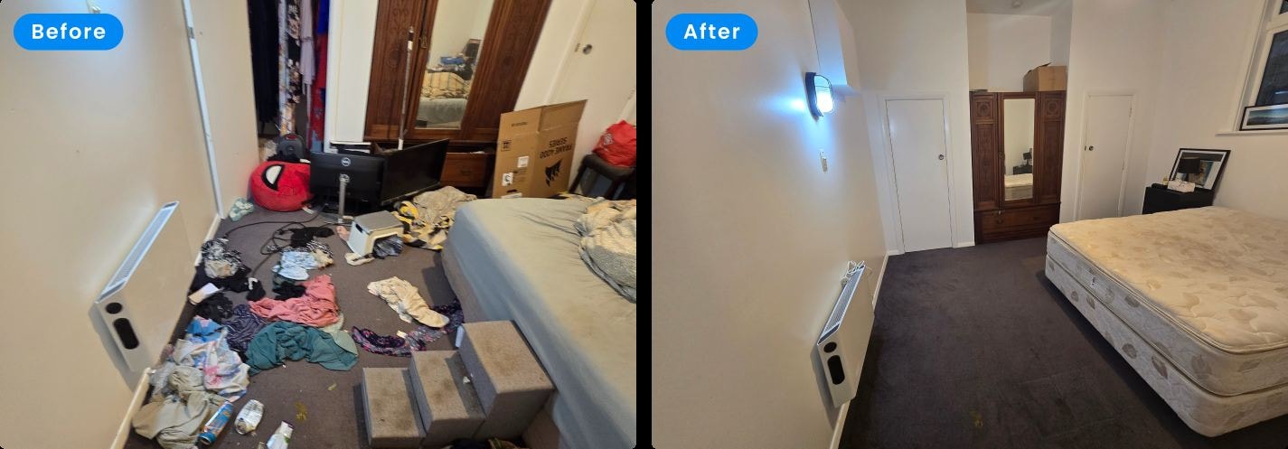 Before and after clean by DSkip Cleaning