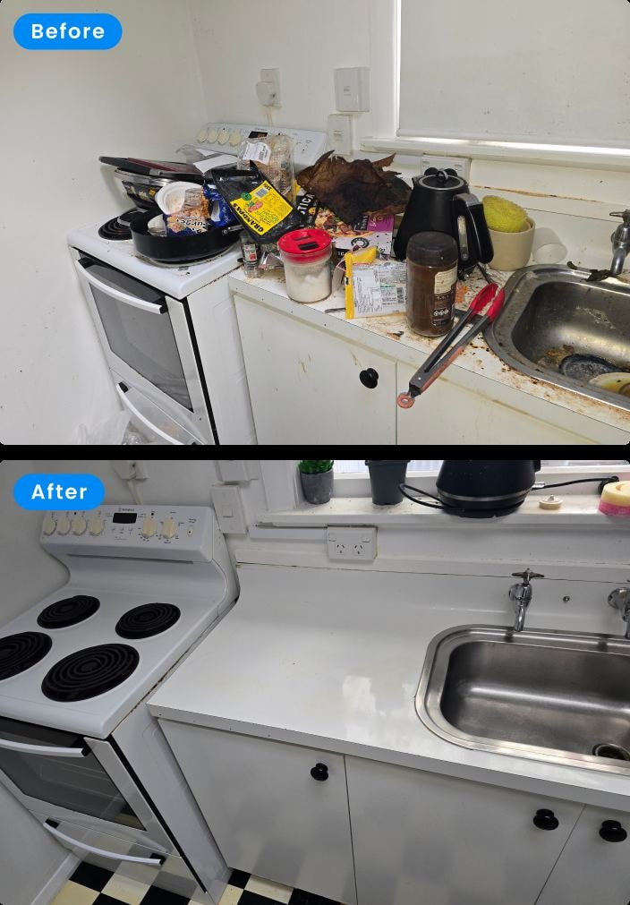 Before and after clean by DSkip Cleaning